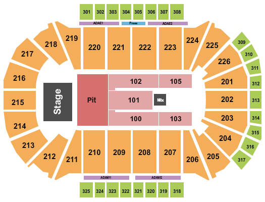 Resch Center Jason Aldean Seating Chart